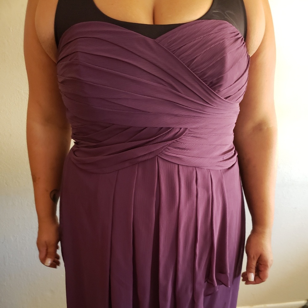 Plum bridesmaid dress